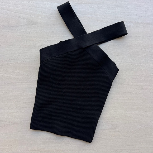 Aritzia Babaton Sculpt Knit Criss Cross Cropped Tank - Picture 4 of 6